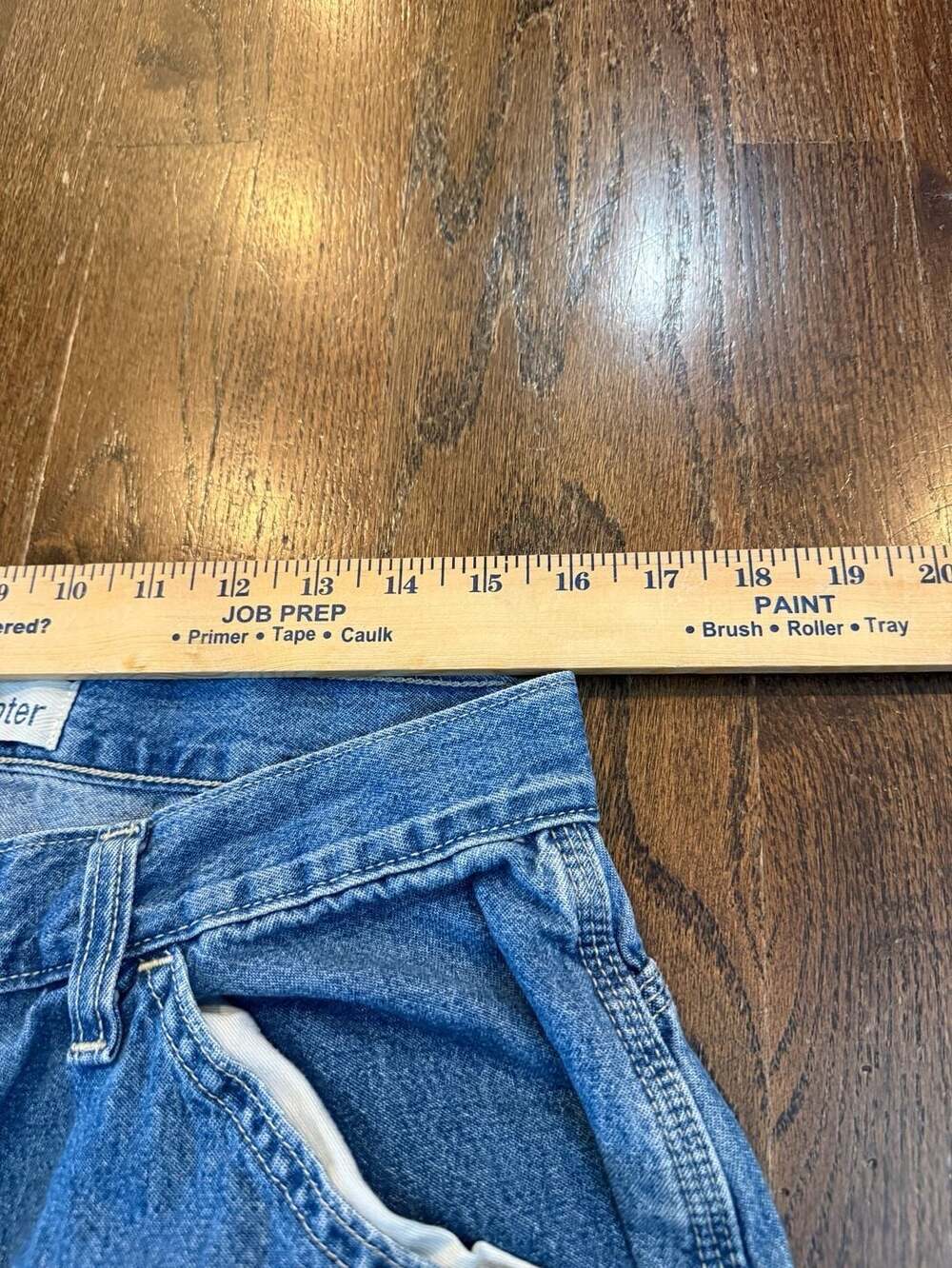 Vintage Baggy Gap Carpenter Jeans 35x32, measures 32x31 - Picture 7 of 8